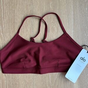 ALO Yoga Deep Red Sports Bra